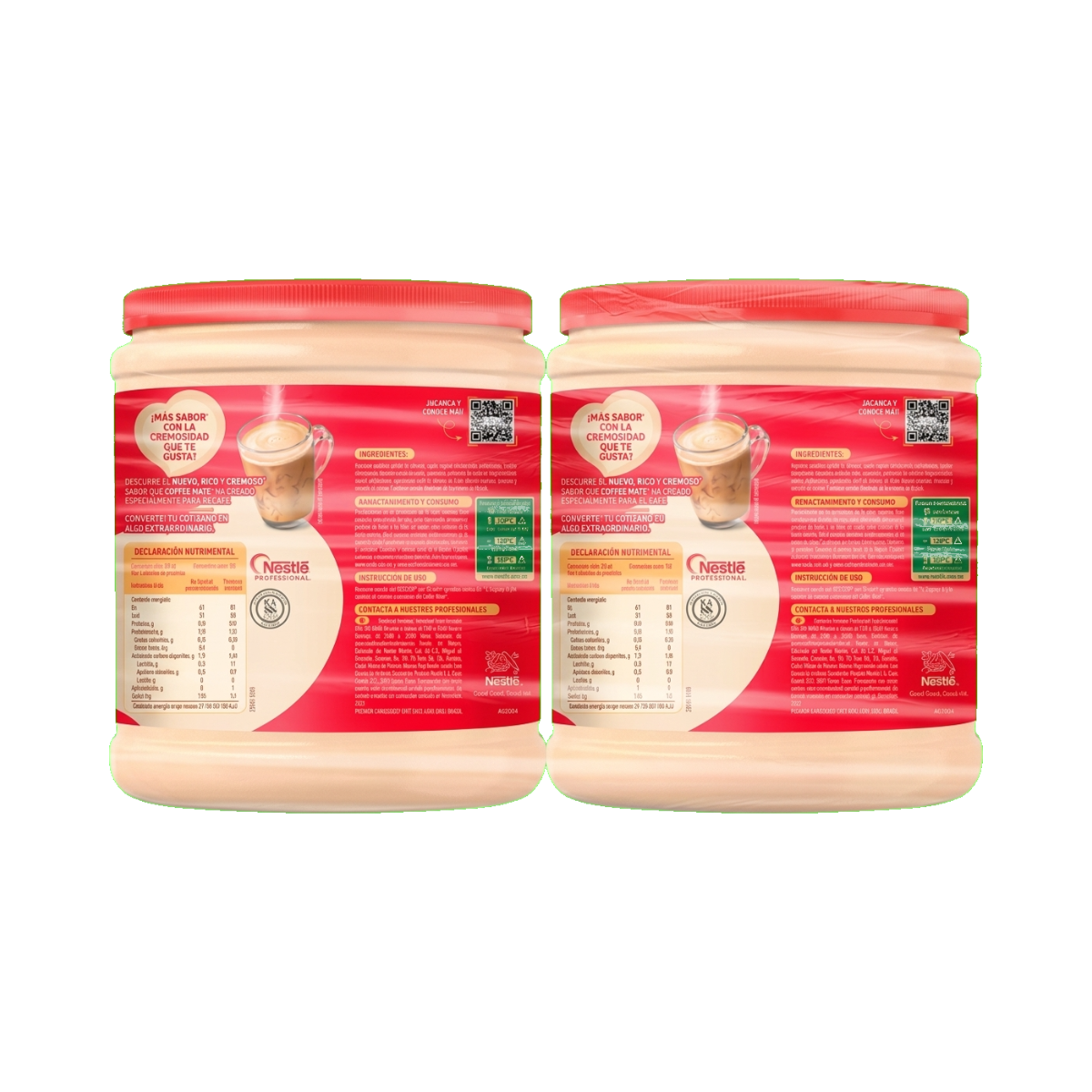 SUSTITUTO DE CREMA EN POLVO COFFE MATE 1.4 KG 2 PZAS