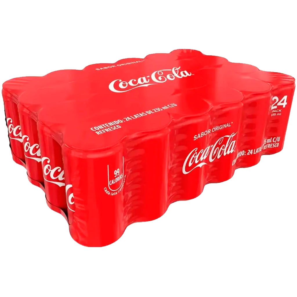 REFRESCO COCA-COLA REGULAR MINI LATA P/24 PZAS