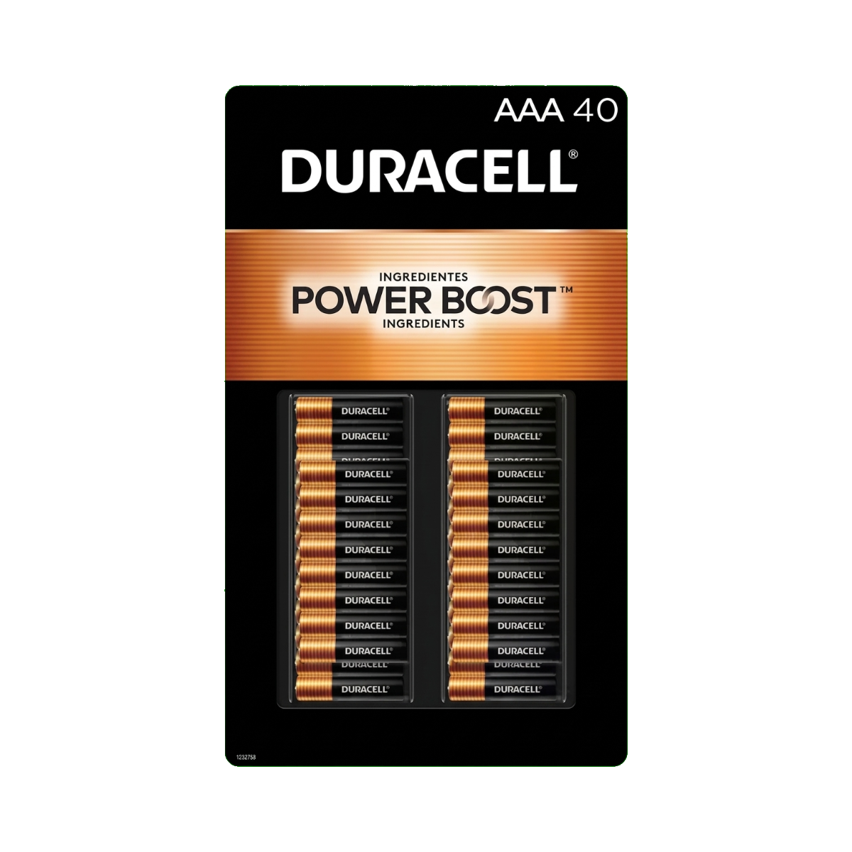 BATERIA ALCALINA DURACELL AAA 40 PZAS POWER BOOST