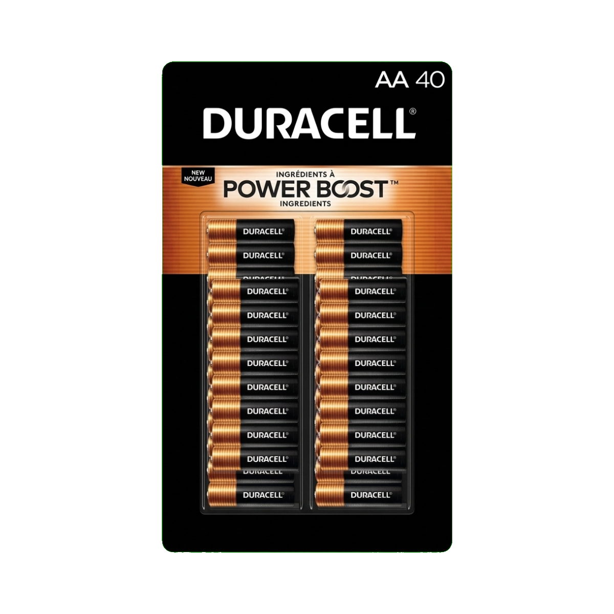 BATERIA ALCALINA DURACELL AA 40 PZAS POWER BOOST