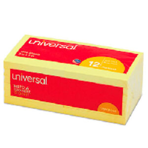 NOTAS UNIVERSAL AMARILLO 3X3 C/12 PZAS