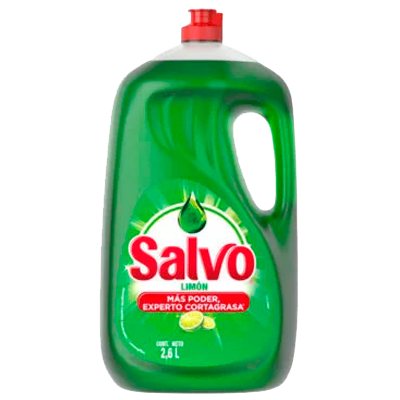 LAVATRASTES LIQUIDO AROMA LIMÓN SALVO 2.6 L